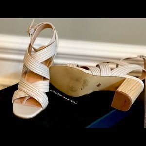 Beautiful beige shoe, worn once.  Very comfortable